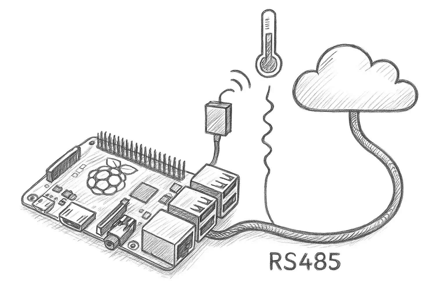 Featured image for Connecting DS18B20 Temperature Sensors to RS485 Bus and Raspberry Pi