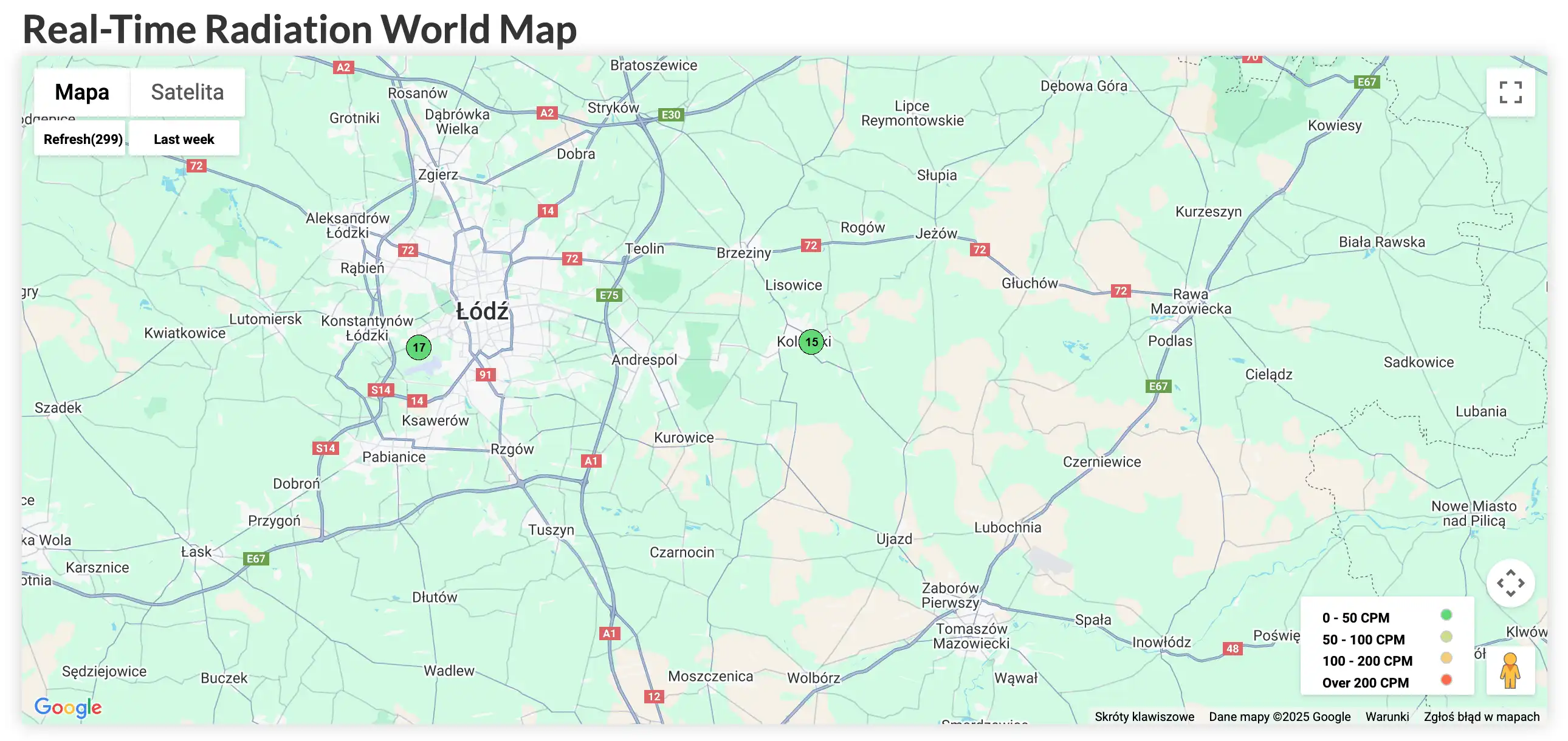 GMCMAP Map view with results