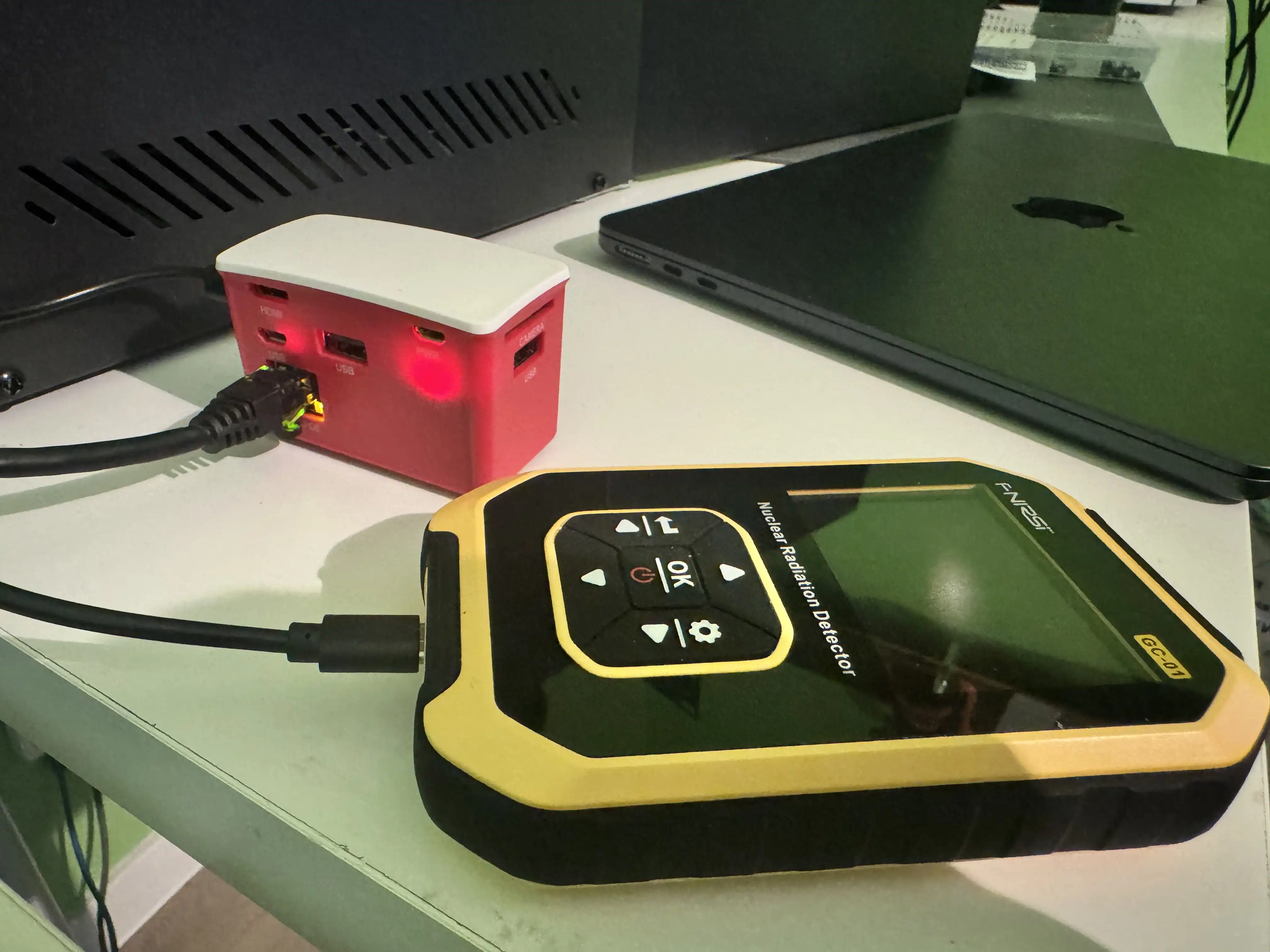 PoE switch setup and testing configuration